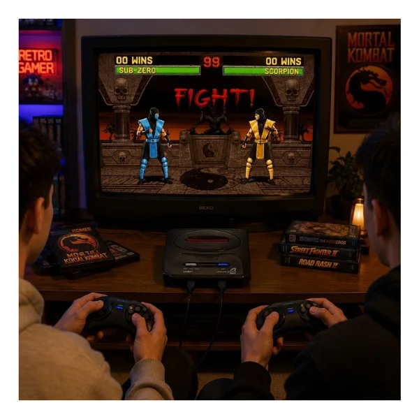 Sega Mega Drive 2 Efsane 16 Bit 48 Oyunlu Çift Kol Retro Oyun Konsolu - Görsel 3