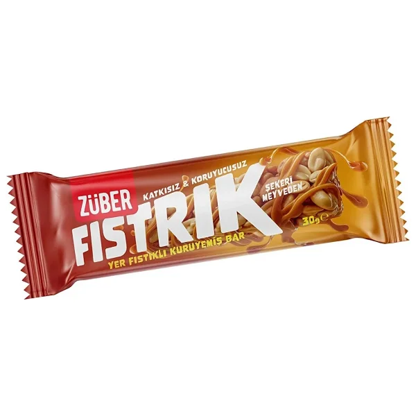 Züber Fıstrık Yer Fıstıklı Kuruyemiş Bar 30 Gr - Görsel 2
