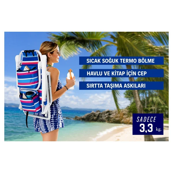 Beach Queen Özel Tasarımlı Plaj Sandalyesi - Görsel 2