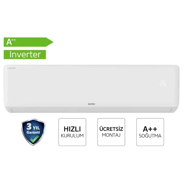 Simfer Sv-4102ı A++ 18000 Btu Inverter Duvar Tipi Klima Montaj Dahil - Görsel 9