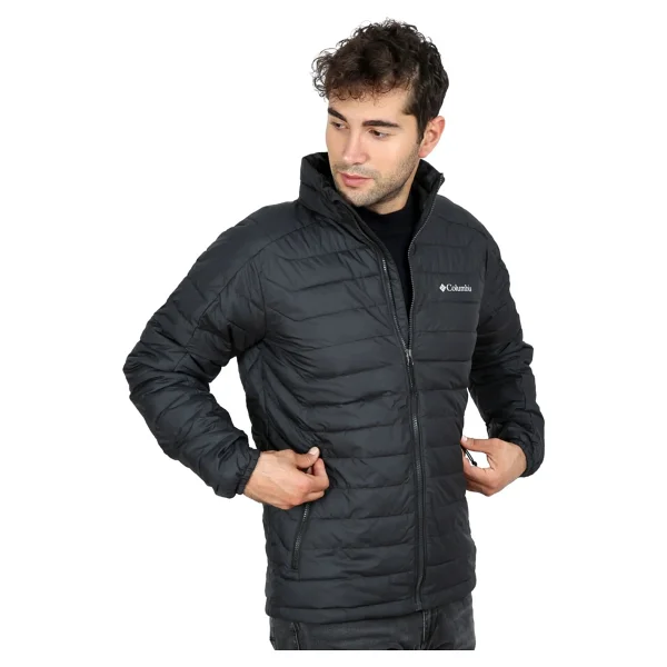 Columbia Powder Lite II WO6272-010 Kapüşonlu Siyah Erkek Şişme Mont - Görsel 6