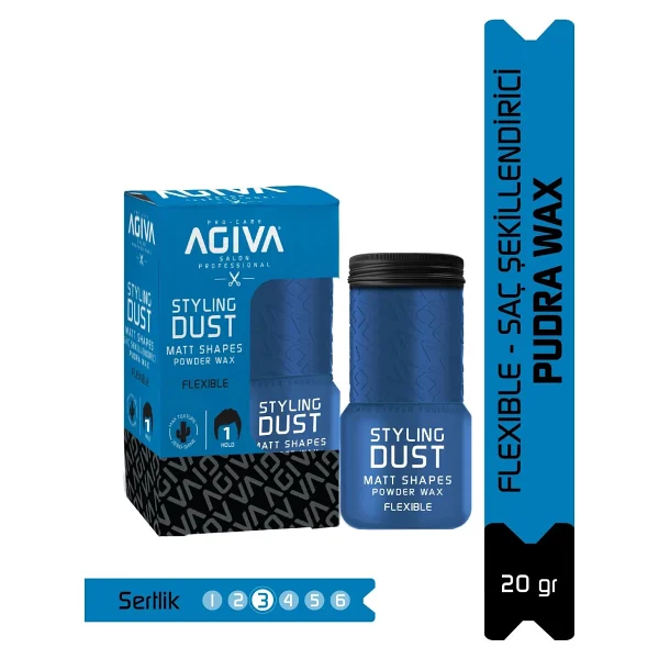 Agiva Saç Pudrası Mavi Esnek Tutuş - Görsel 2