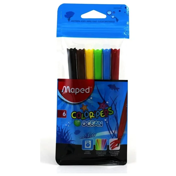 Maped Color Peps Ocean 6'lı Keçeli Kalem Seti - Görsel 2