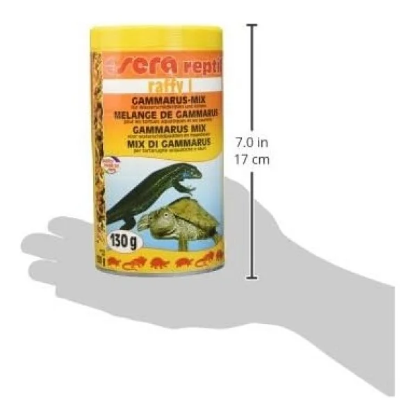 Sera Raffy I Gammarus Karışımı 1000 Ml 130 Gr Kaplumbağa Yemi - Görsel 2