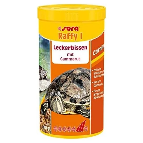 Sera Raffy I Gammarus Karışımı 1000 Ml 130 Gr Kaplumbağa Yemi - Görsel 3
