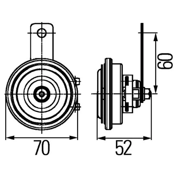 Hella Yüksek Ton Korna 12v 420hz 112 Dba 3al922196-011 - Görsel 2