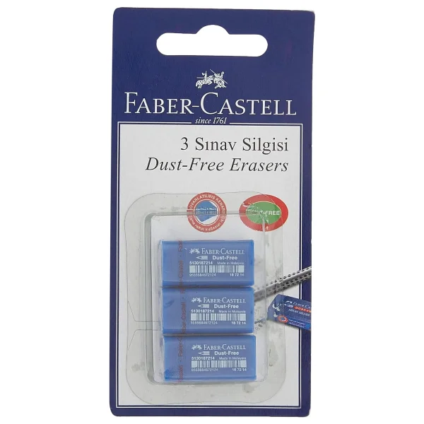 Faber-Castell Sınav Silgisi 3'lü - Görsel 3
