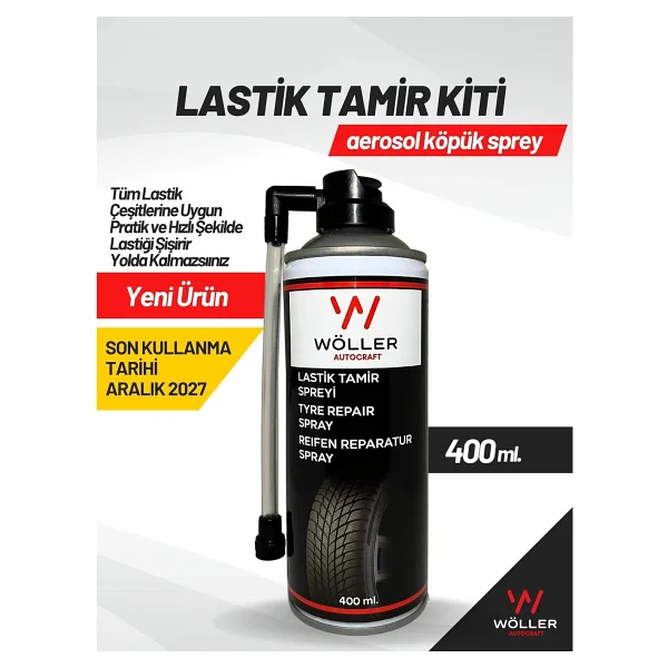 Wöller Lastik Tamir Kiti Lastik Tamir Spreyi 400 Ml - Görsel 2