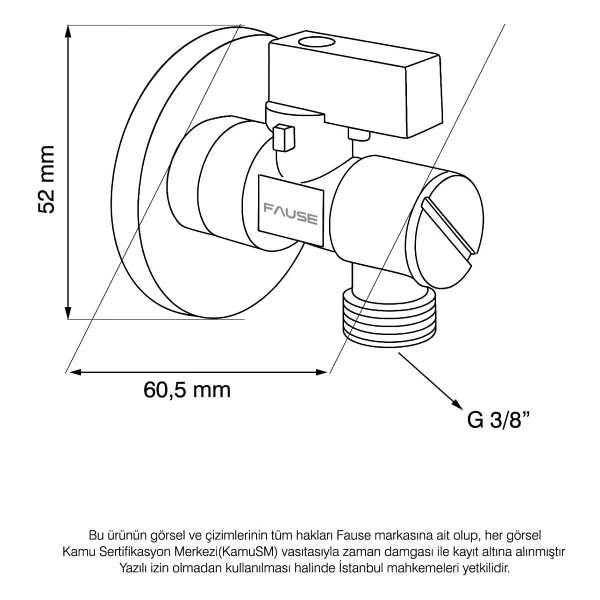 Fause Kdc110 Filtreli Ara Musluk - Görsel 3