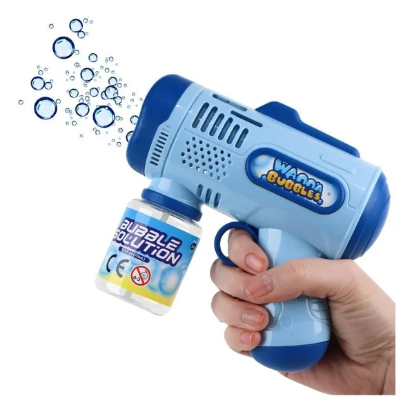 Maytoys Otomatik Baloncuk Makinesi Pilli Köpük Tabancası Sızdırmaz Tasarım Bubble Gun Mavi - Görsel 4