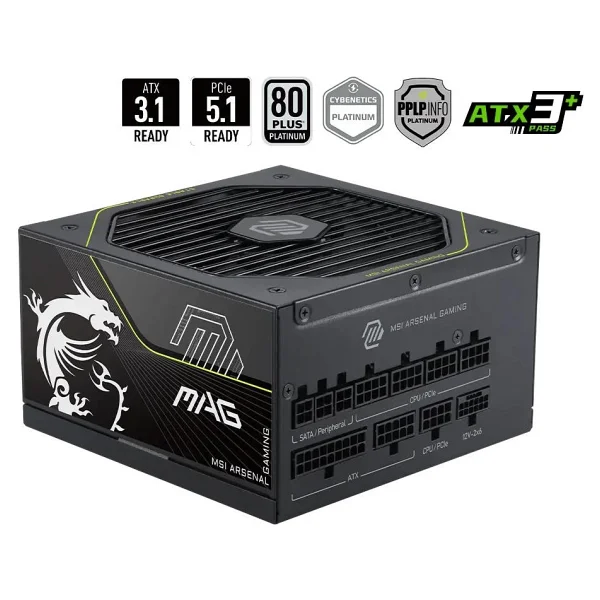 Msı Mag A1200pls Pcıe5 1200 W Power Supply - Görsel 2