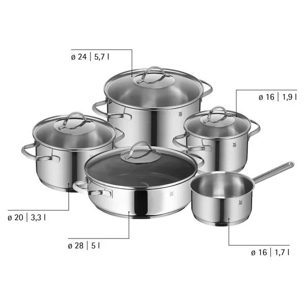 Wmf Provence Plus 7116001901 5 Parça Çelik Tencere Seti - Görsel 3