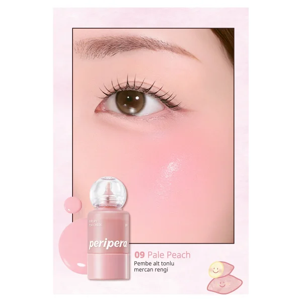 Peripera Syrupy Tok Cheek 09 Pale Peach Likit Allık - Görsel 2
