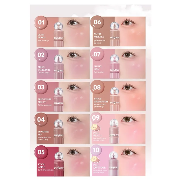 Peripera Syrupy Tok Cheek 08 Syrup Grapefruit Likit Allık - Görsel 6