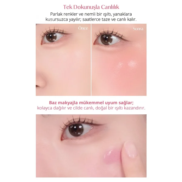 Peripera Syrupy Tok Cheek 02 Milky Lavender Likit Allık - Görsel 4