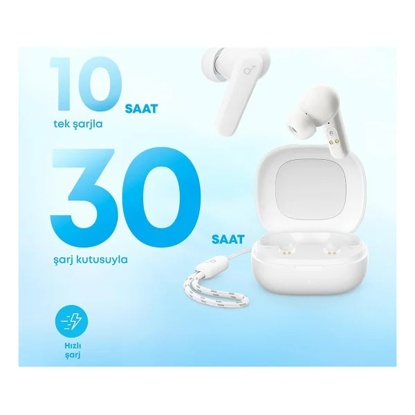Anker Soundcore P20i TWS Beyaz Kulak İçi Bluetooth Kulaklık - Görsel 2