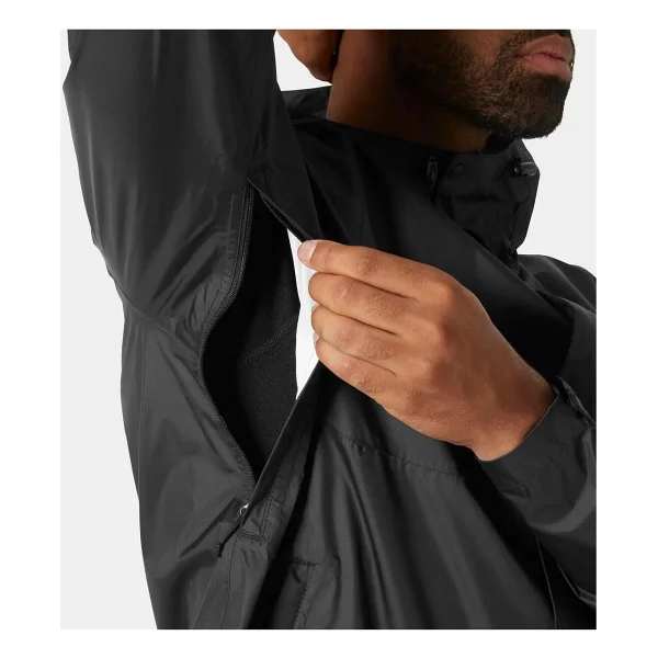 Helly Hansen Loke 2.0 Hha.63396-990 Kapüşonlu Siyah Erkek Yağmurluk - Görsel 7