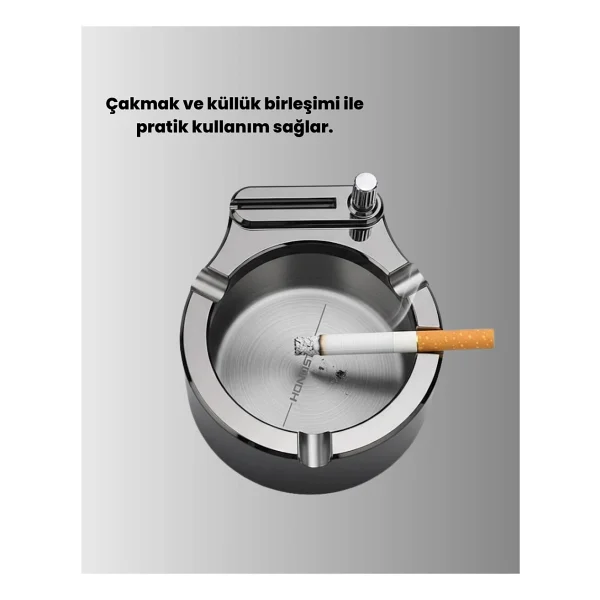 Küllük Ve Çakmak Birleşik Set Paslanmaz Çelik Gövde - Görsel 5