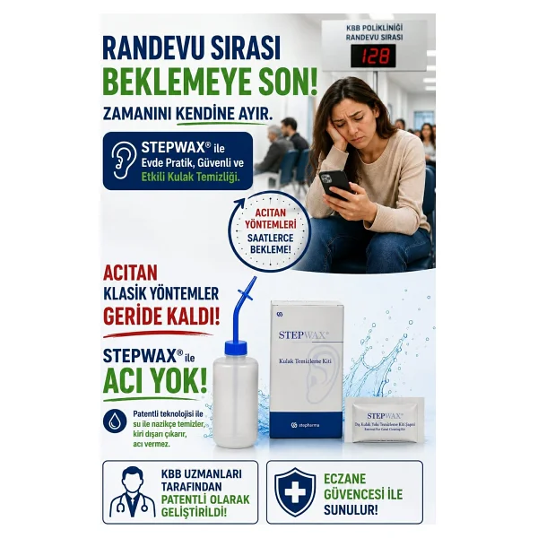 Stepwax Kolay Dış Kulak Yolu Kir Temizleme Seti - Görsel 2