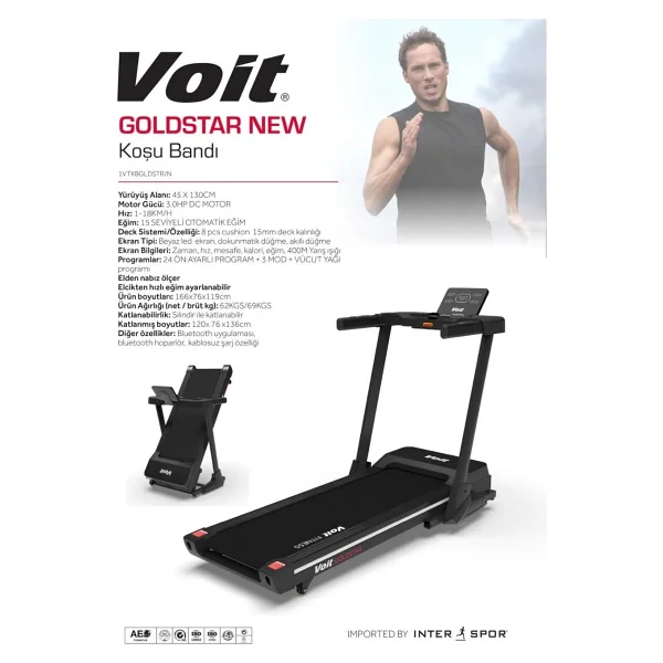 Voit Goldstar Koşu Bandı - Görsel 4