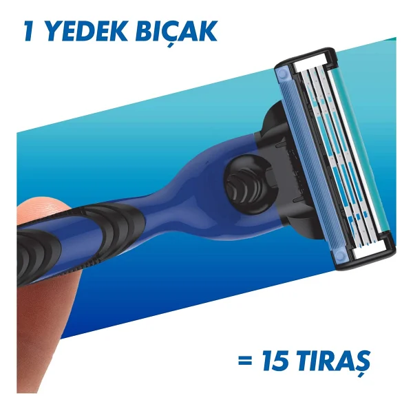 Gillette Mach3 Start Tıraş Makinesi + Yedek Tıraş Bıçağı Ergonomik Tasarım İle Hassas Tıraş Deneyimi - Görsel 6