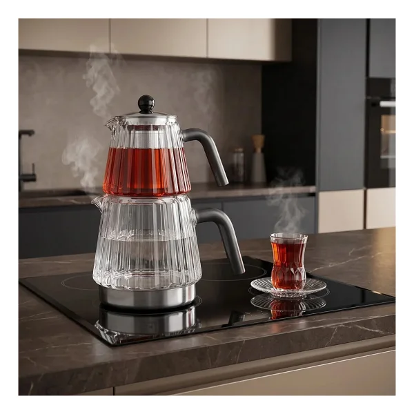 Jumbo Aura Glass Çaydanlık - Görsel 2