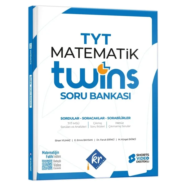 Kr Akademi Yayınları Tyt Twins Matematik Soru Bankası - Görsel 3