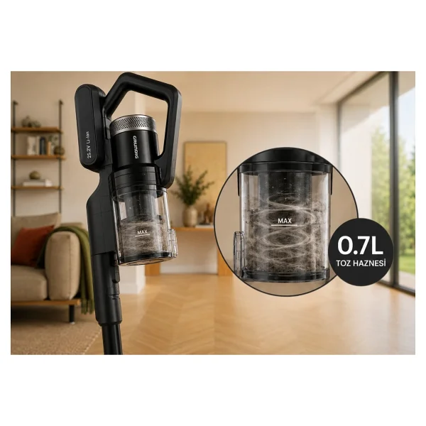 Grundig Vcp 3920 G Şarjlı Dikey Süpürge - Görsel 4