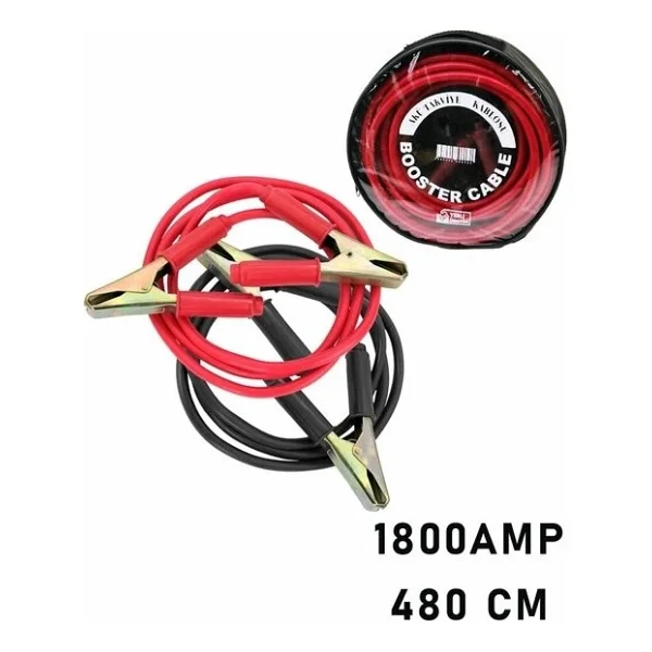 Uravas Store 1800 Amper Tir Için Akü Takviye Kablosu 4.8mt - Pencereli Bez Çantali (5047) - Görsel 2