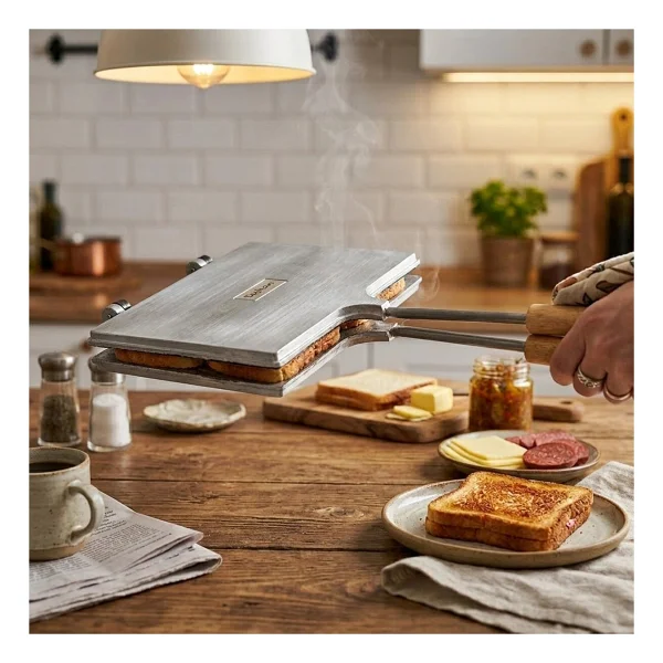 Uravas Store Nur Işiklar Içi Teflon El Tost Makinesi (5047) - Görsel 4