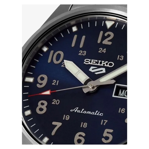 Seiko 5 Sports Field SRPG29 Çelik Kordon Mavi Erkek Kol Saati - Görsel 3