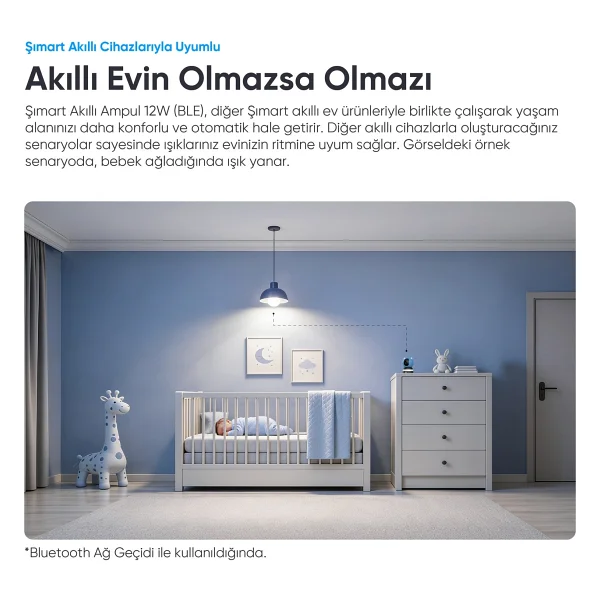 Şımart Sm-Slı 9 W E27 RGB Akıllı LED Ampul - Görsel 4