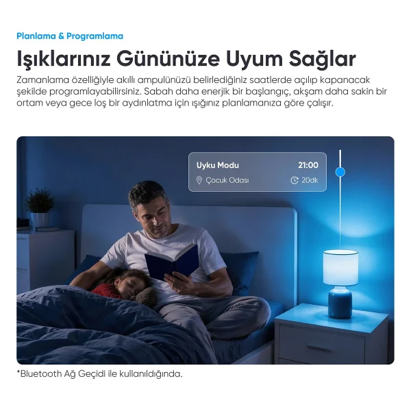Şımart Sm-Slı 9 W E27 RGB Akıllı LED Ampul - Görsel 7