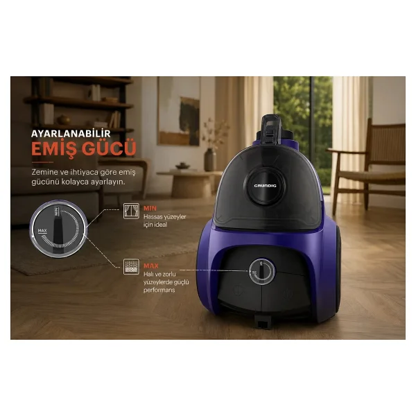 Grundig Vcc 7870 A 750 W Toz Torbasız Süpürge - Görsel 8