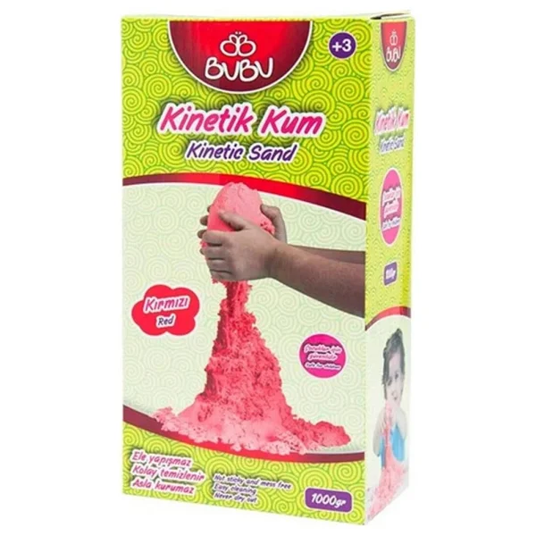 Bubu 1000 Gr Kinetik Kum Kırmızı - Görsel 2
