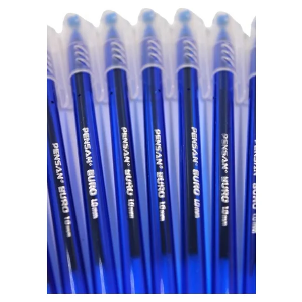 Pensan Büro Mavi Tükenmez Kalem 1.0 mm 12li Kutu - Görsel 8
