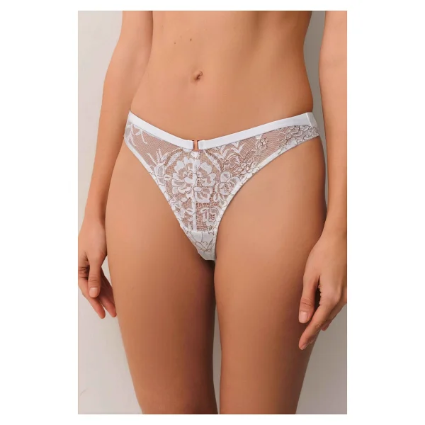 Suwen Pearl Brazilian String Külot - Siyah - Görsel 3
