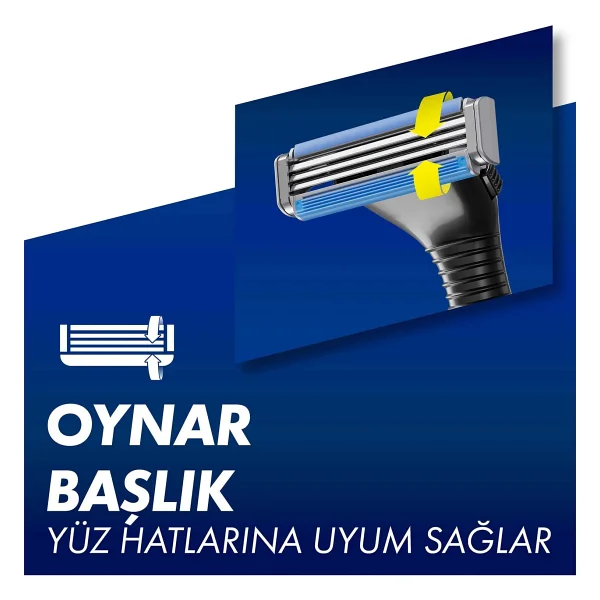 Gillette Sensor 3 6 Başlıklı Tıraş Bıçağı - Görsel 5