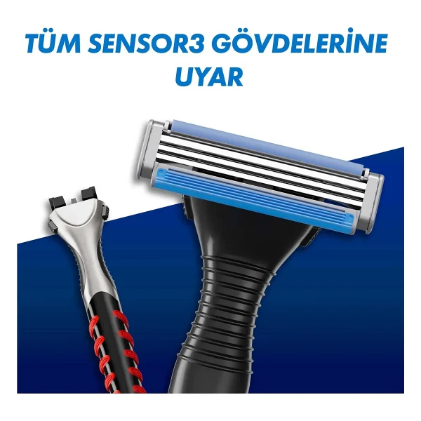 Gillette Sensor 3 6 Başlıklı Tıraş Bıçağı - Görsel 6