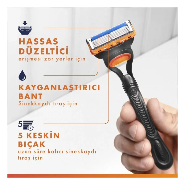 Gillette Fusion 5 2 Başlıklı Tıraş Bıçağı - Görsel 4
