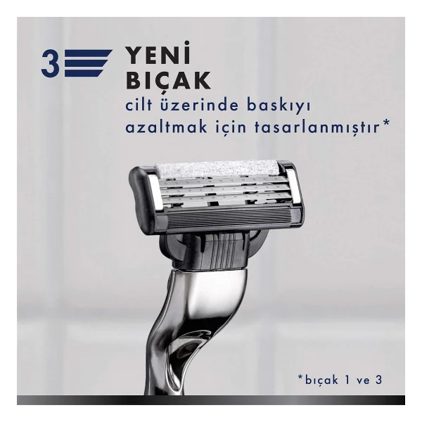 Gillette Mach3 Charcoal Standlı 6 Başlıklı Tıraş Bıçağı - Görsel 5