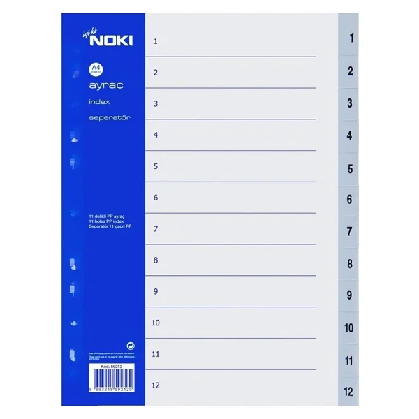 Noki 59212 1-12 Rakamlı Seperatör - Görsel 5