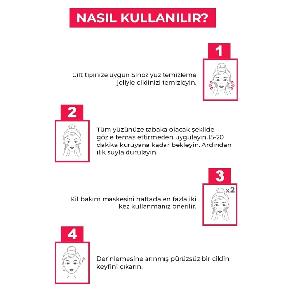 Sinoz Akne Ve Siyah Nokta Karşıtı Arındırıcı Yüz Bakım Kil Maskesi 50 Ml Tüm Ciltler Için - Görsel 4