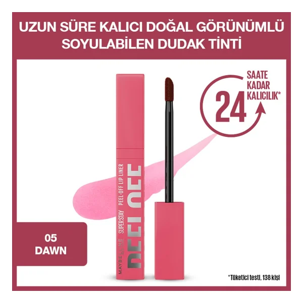 Maybelline New York Super Stay Peel Off Soyulabilen Dudak Tinti - Görsel 3