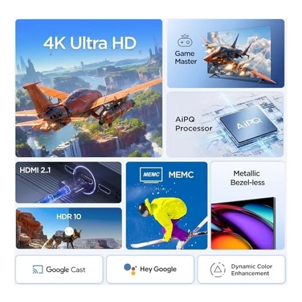 Iffalcon 43u65 4K Ultra HD 43" 109 Ekran Uydu Alıcılı Google Smart LED TV - Görsel 3