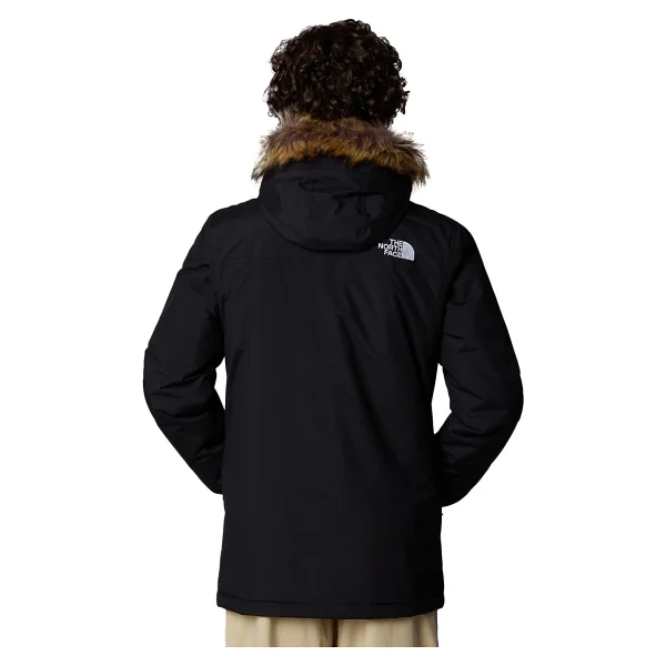 The North Face Zaneck Nf0a4m8hkx71 Kapüşonlu Kürklü Koyu Siyah Erkek Mont - Görsel 9