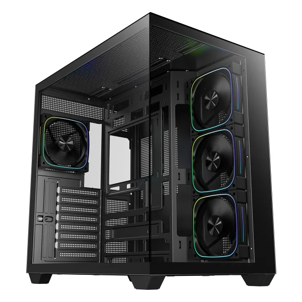 Bitfenix Ut500 Black 850w 80+ Bronze Psu 4x120mm Frgb Fan Atx Temperli Cam Siyah Gaming (Oyuncu) Kasa - Görsel 3