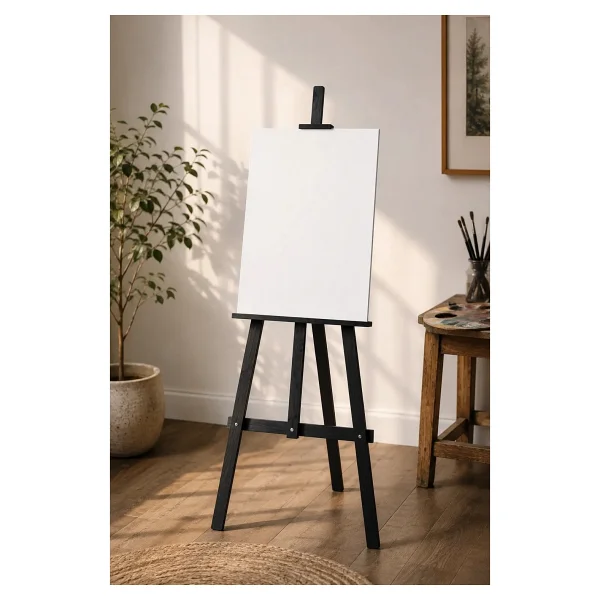 Artlantis Masa Üstü Şövale 1 Adet Küçük Şövalye 28x37 Cm Çam Ağacından İmal Edilmiştir Sanatsal Tuval Sergi - Görsel 9