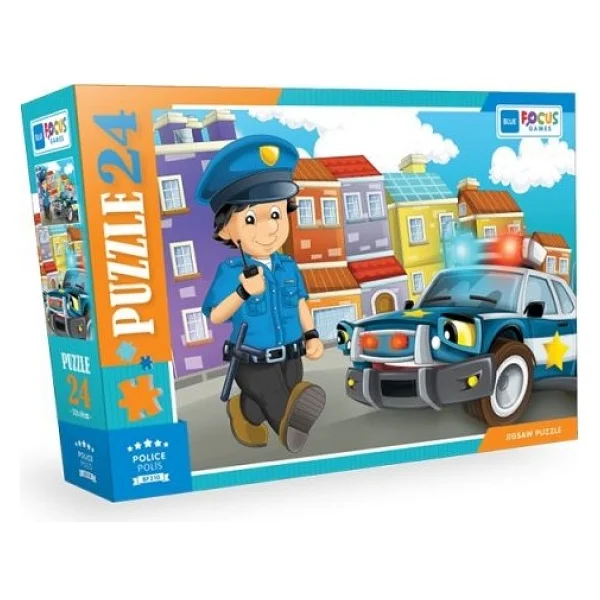 Blue Focus Polis 24 Parça Puzzle Bf310 - Görsel 2