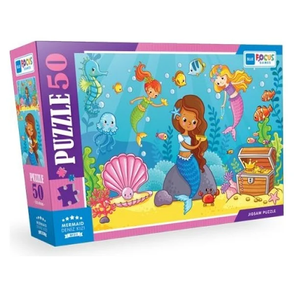 Blue Focus Deniz Kızı 50 Parça Puzzle Bf311 - Görsel 2